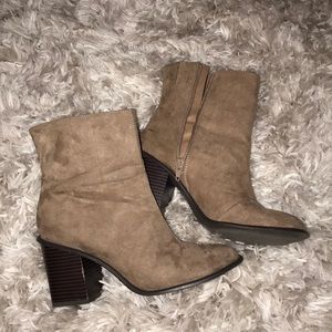 Faux Suede Gogo Booties